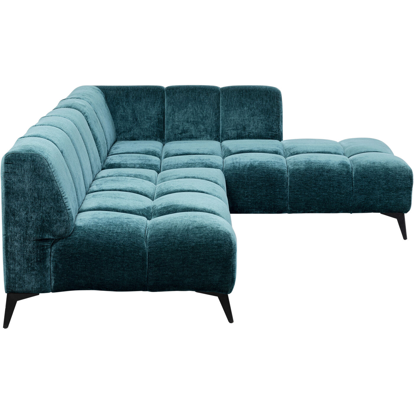 Диван правосторонний угловой Nia Glam Dark Green Right 250см KARE 87970