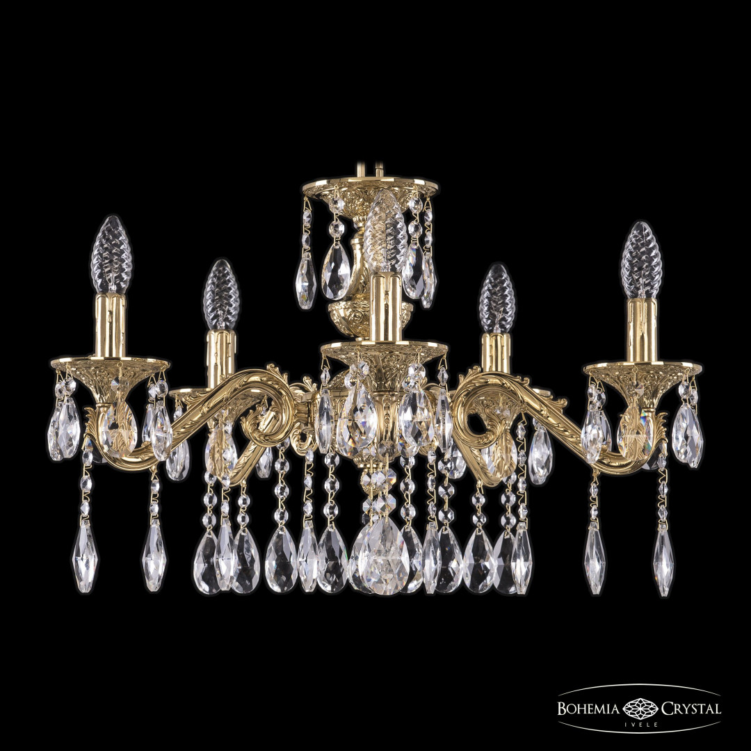 Люстра бронзовая с хрусталём 71202/5/175 A G