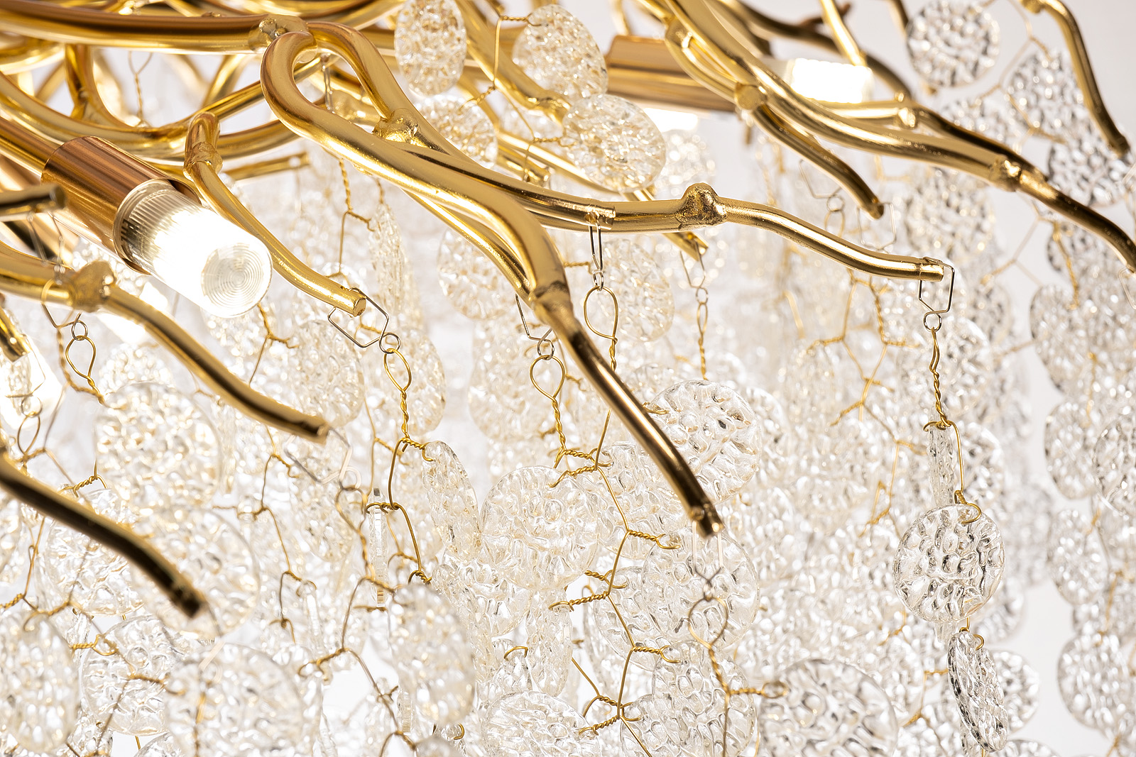 Люстра Tenera круглая золото Garda Decor 86-90181