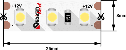 Лента светодиодная DesignLed DSG3120-12-W-33