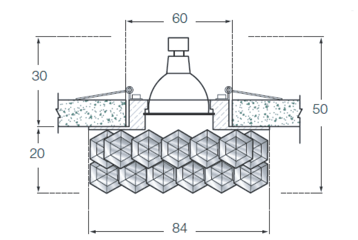 Встраиваемый светильник Donolux DL062.02.1/9 crystal/rose