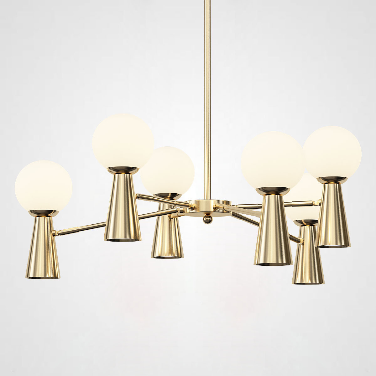 Потолочная люстра ABELINA L12 Gold White by ImperiumLoft