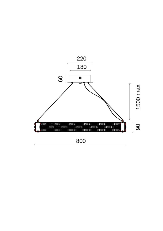 Люстра подвесная Fluorite FL1052-10P