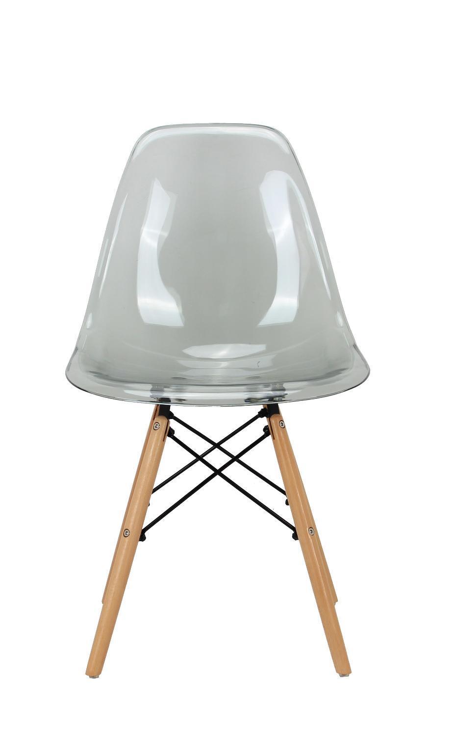 Стул Eames прозрачный серый Bradex Home FR 0045
