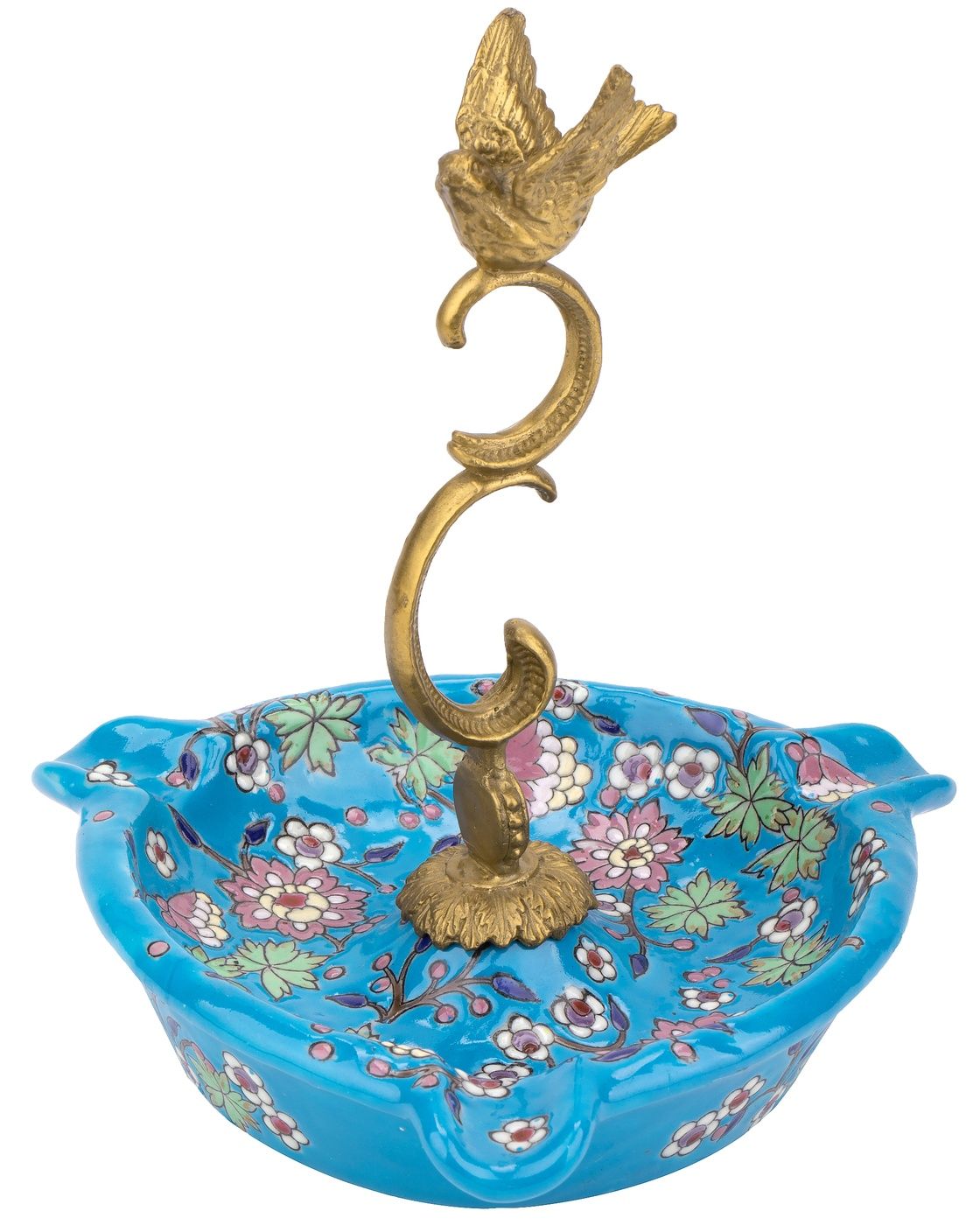 Блюдо с птичкой Glasar C554C/NB3282