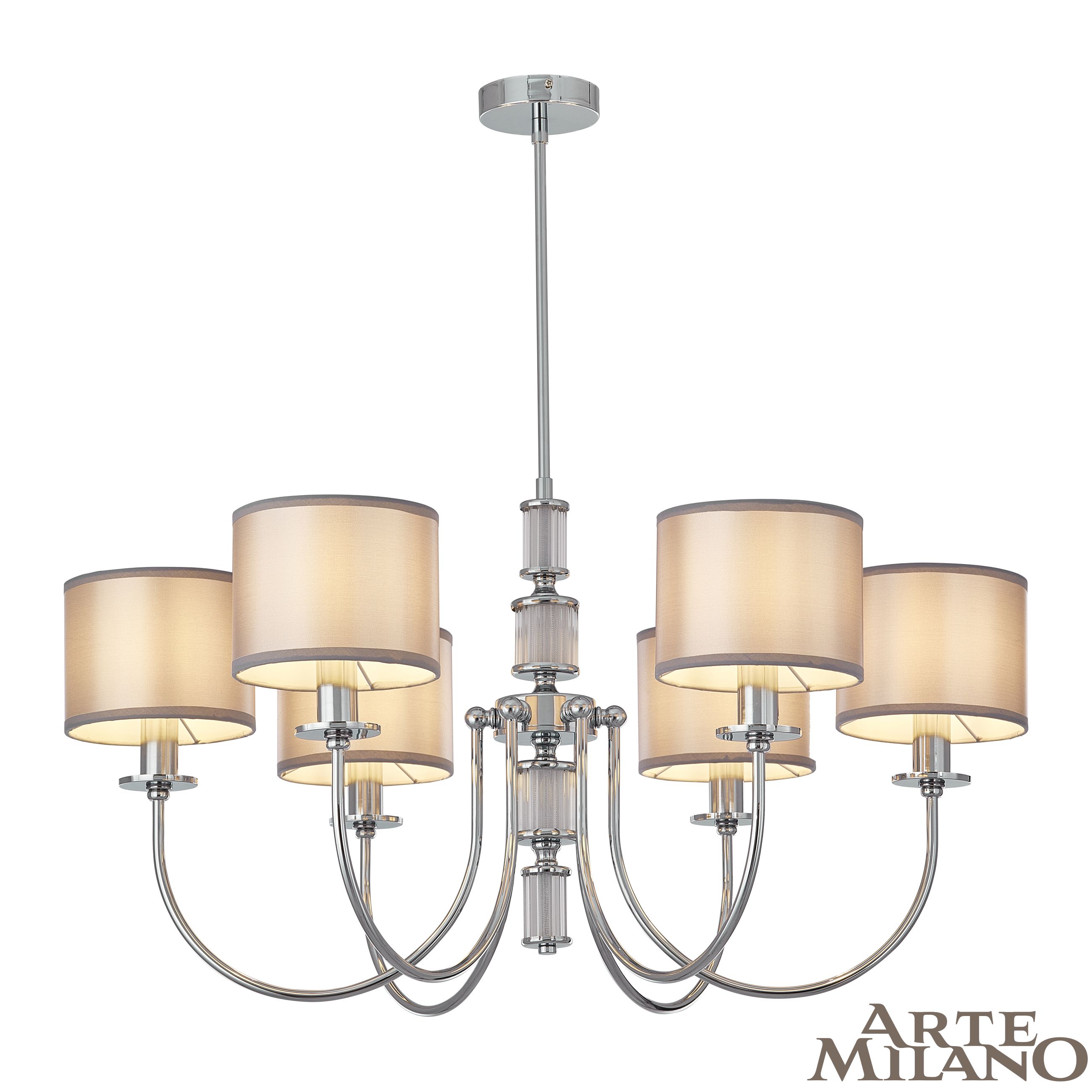 Люстра с плафонами 348401/6 CR Arte Milano