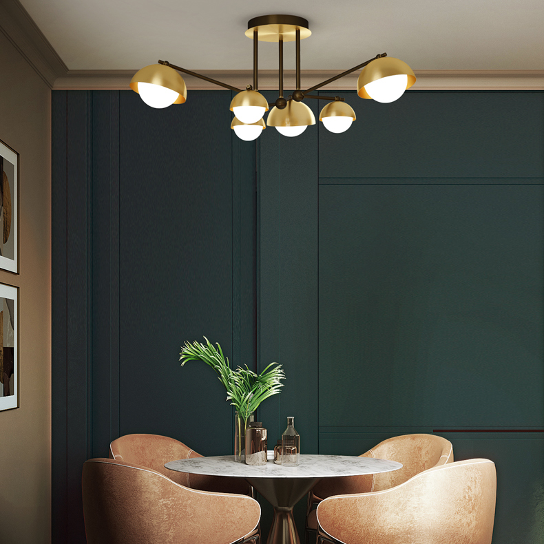 Потолочная люстра FABIANA L10 Brass Black by ImperiumLoft