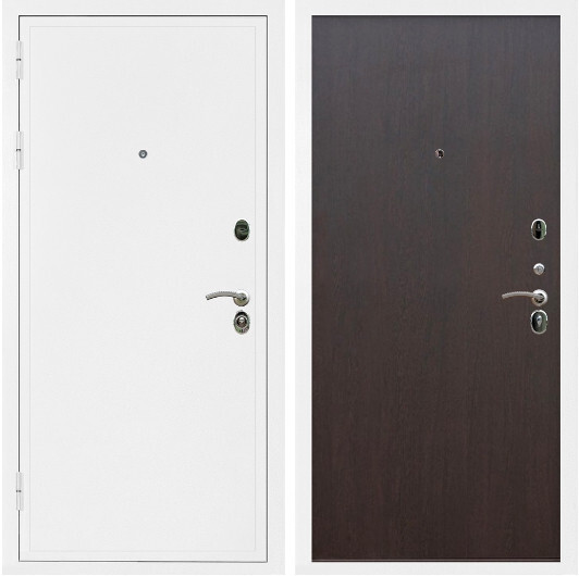 Дверь входная Graf Престиж Белая шагрень / МДФ 6 мм ПЭ Венге