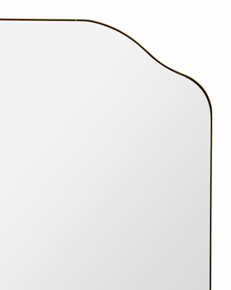 Настенное зеркало Элтон в золотой раме Louvre Home DWM090824PND