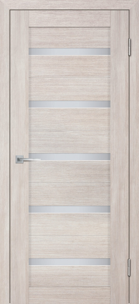 Межкомнатная дверь Graf Деко-22 (3D) белый сатинат капучино (2000 х 800)