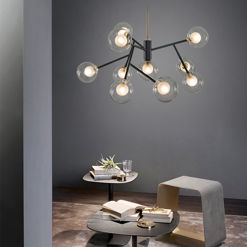 Подвесная люстра PEARL L10 Grey by ImperiumLoft