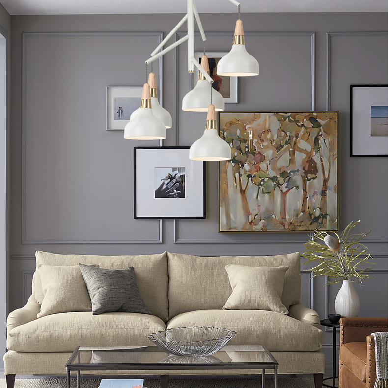 Люстра на штанге OPLAND CH D37 White by ImperiumLoft