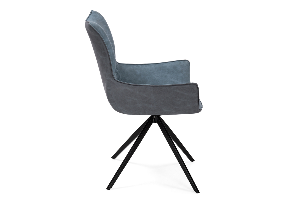 Стул Woodville Донаель крутящийся ткань kiprus 11/12 / черный глянец 528499