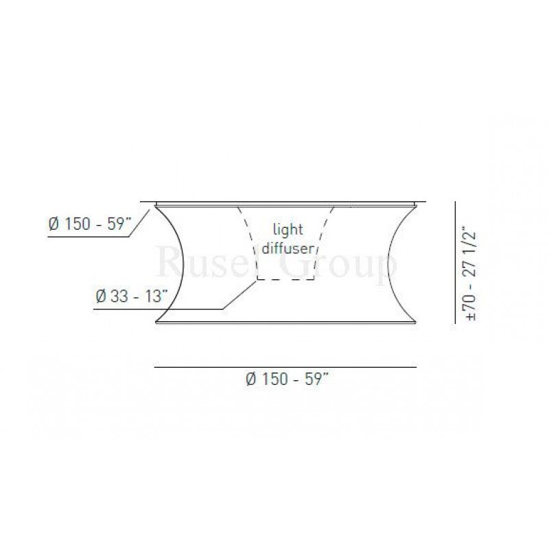 Потолочный светильник AXO LIGHT EULER PL G