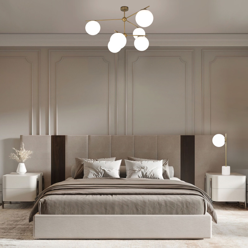 Люстра на штанге Eurosvet 60147/6 латунь