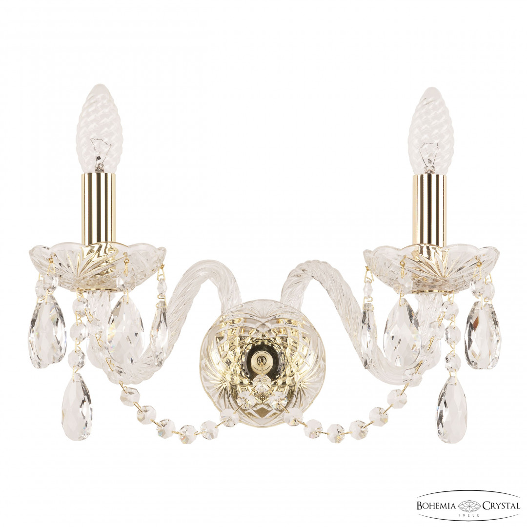 Бра хрустальные 101B/2/165 G Bohemia Ivele Crystal