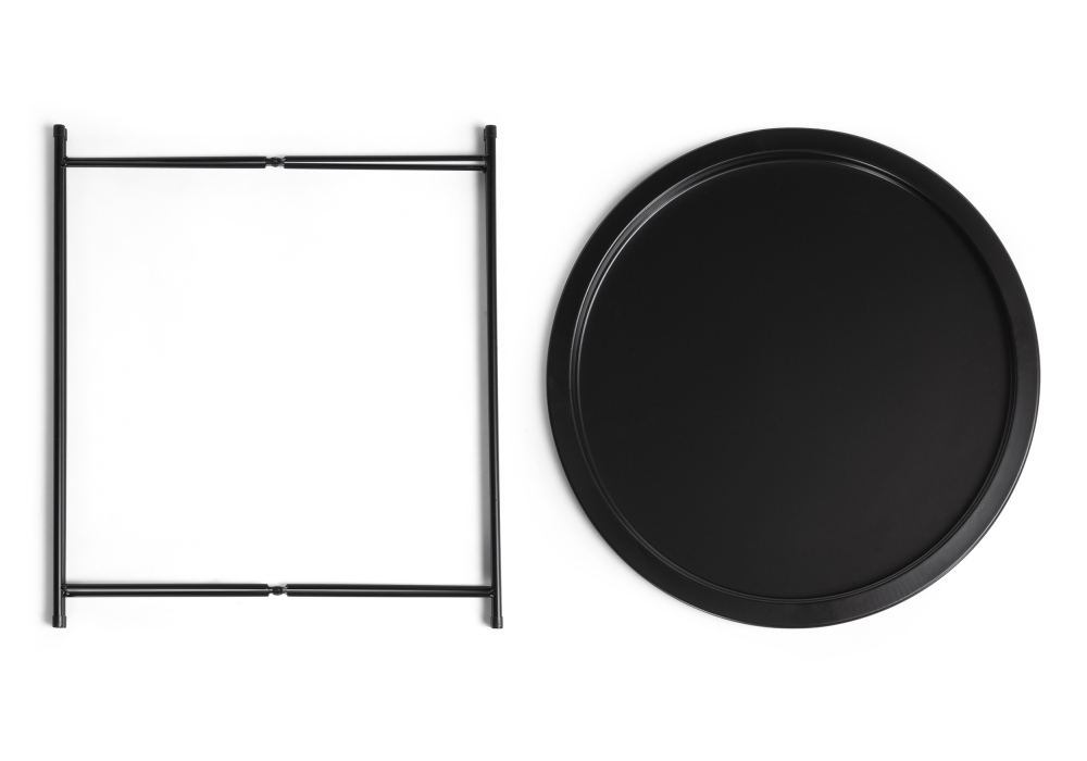 Журнальный стол Woodville Tray 47х51 black 15392