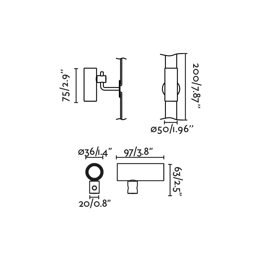 Ландшафтный светильник CLAP черный LED 6W 3000K 38° 24V Faro