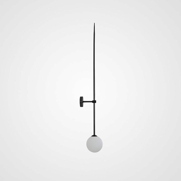 Настенный светильник LINES Ball 72 Black by ImperiumLoft