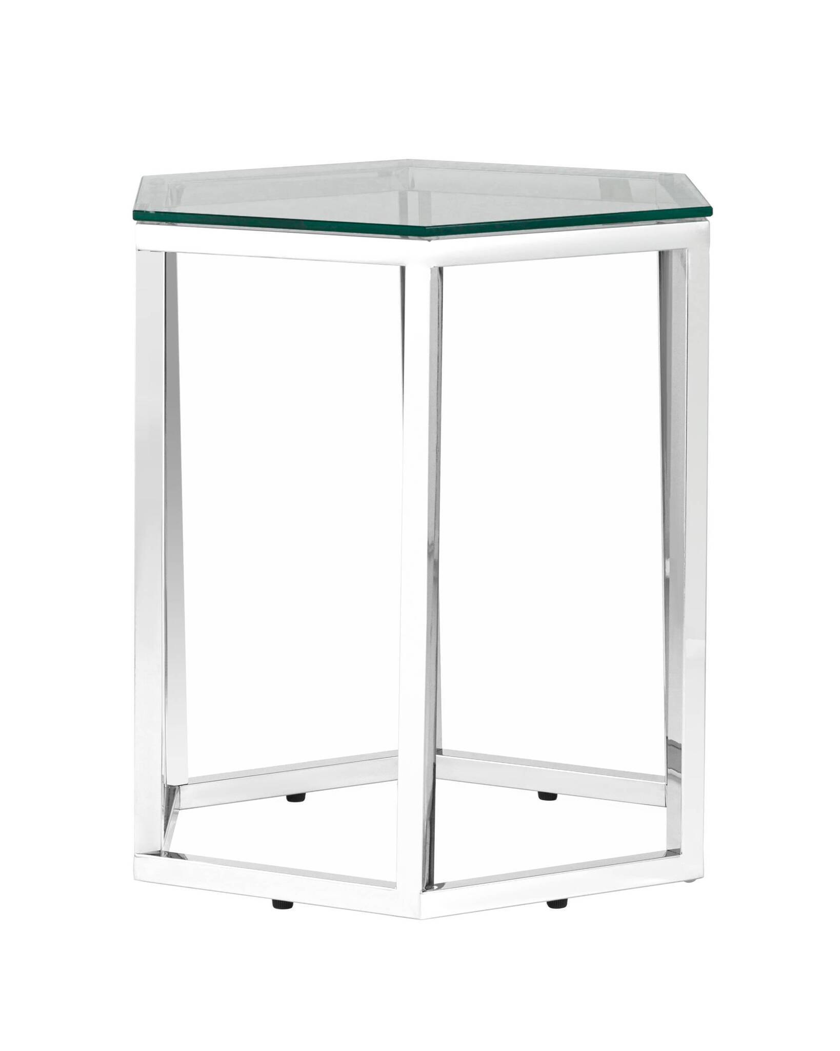 Журнальный стол ГЕКС серебро Stool Group