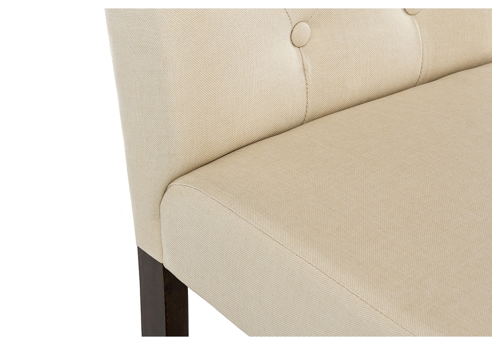 Стул деревянный Woodville Menson dark walnut  / fabric cream 11023