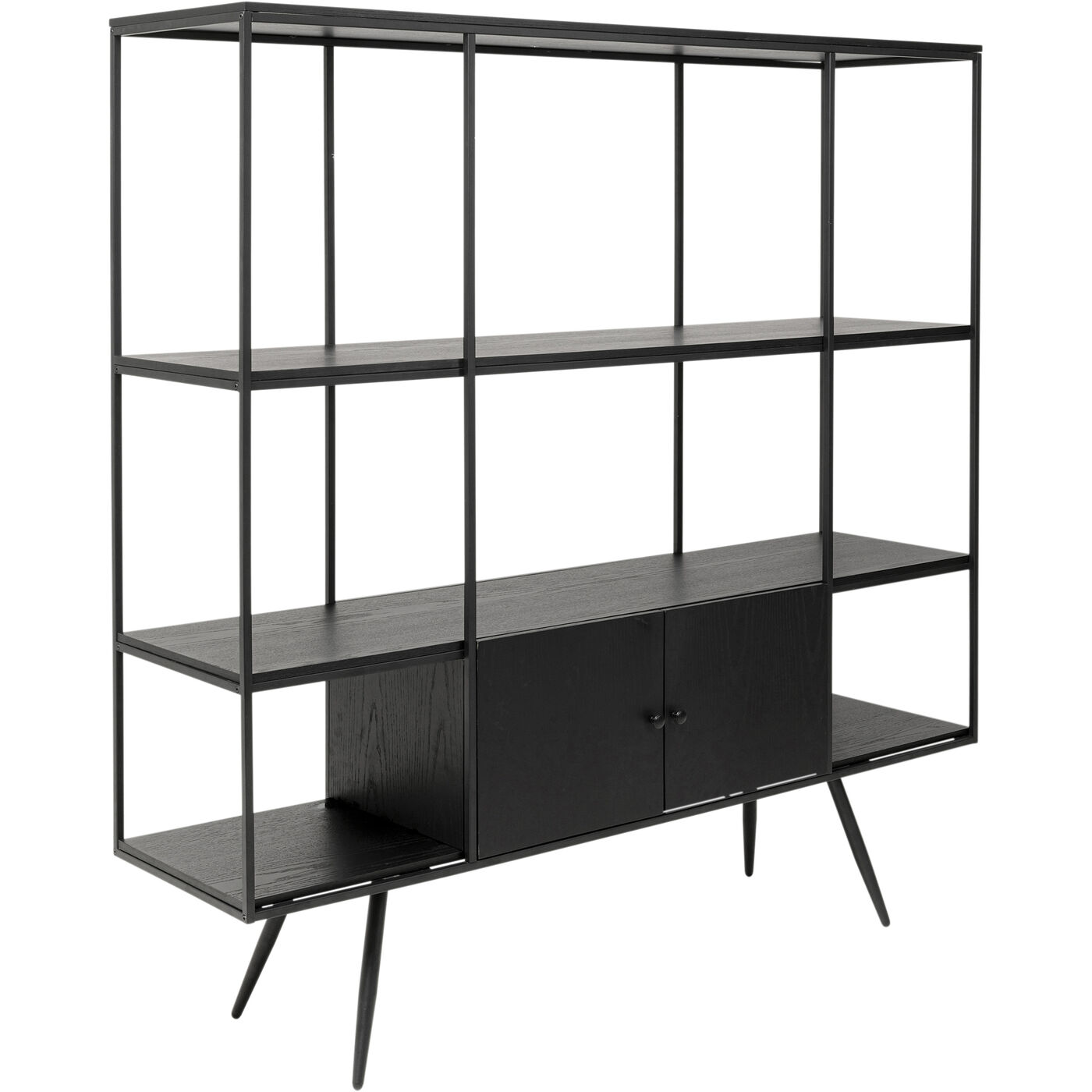 Стеллаж Cosy Sixties Black 180x183 см KARE 87951
