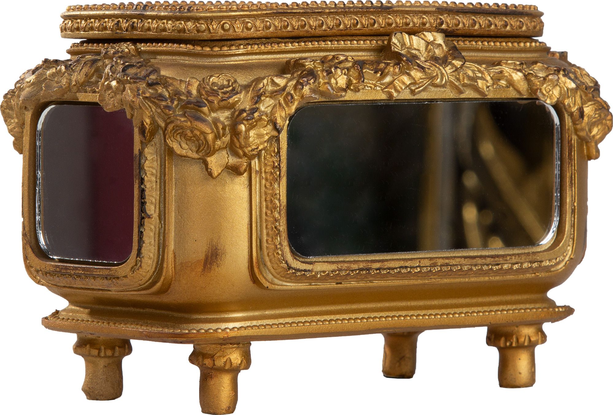 Шкатулка с зеркальными панелями, под старину Glasar 28-659