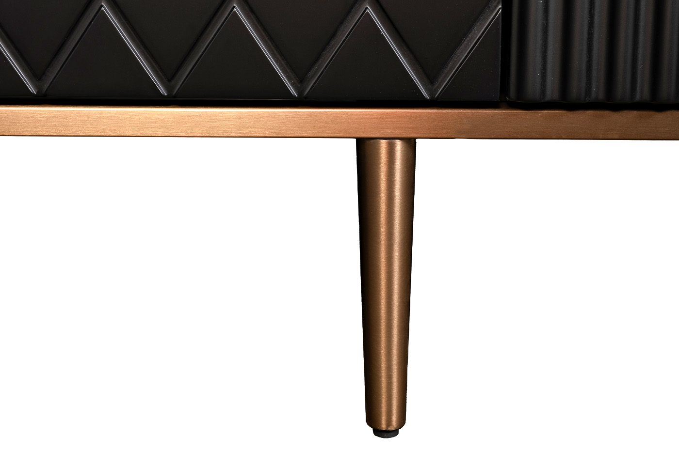 Комод округлый черный Garda Decor 77IP-2310