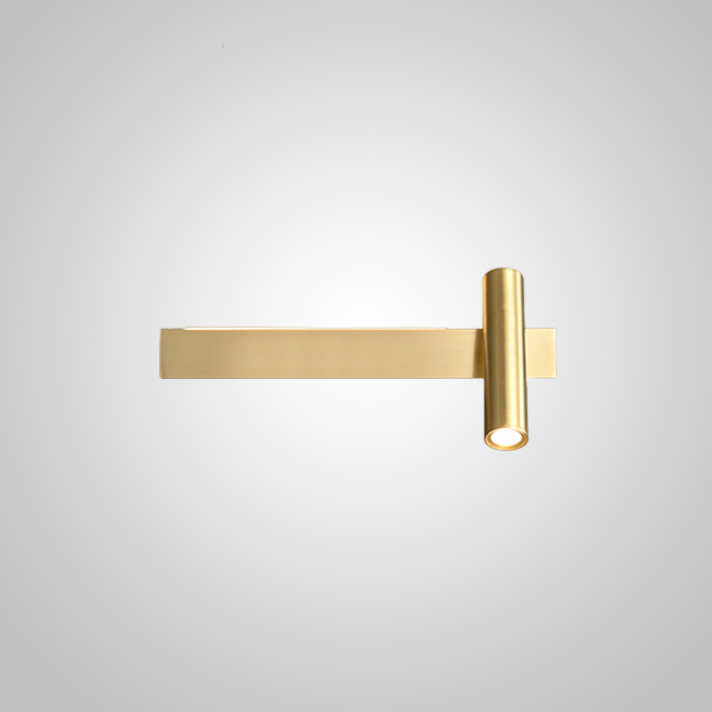 Настенный светильник JENIUS L40 Brass Right by ImperiumLoft