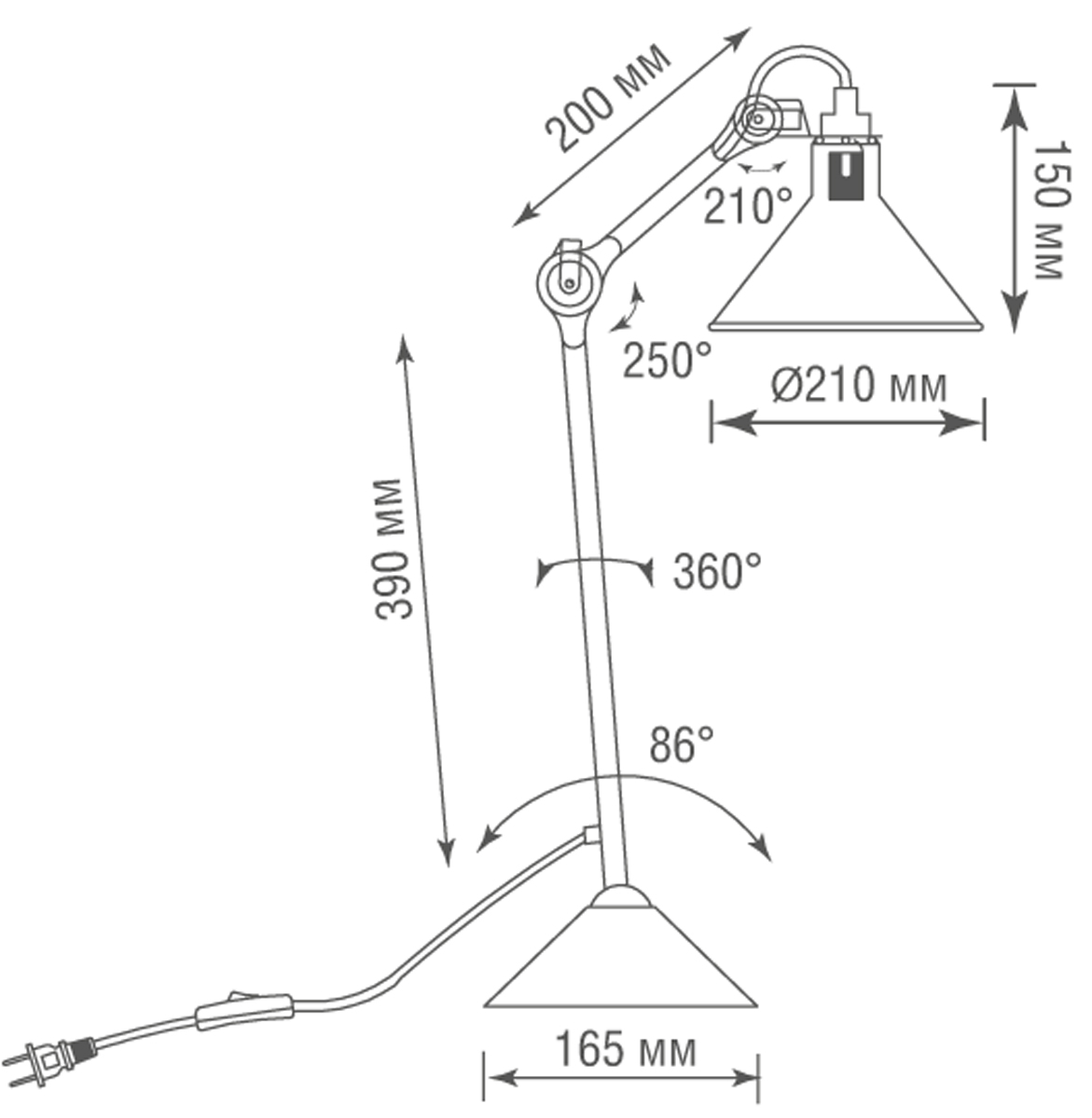 Настольная лампа Donolux DL20653T1BBlack