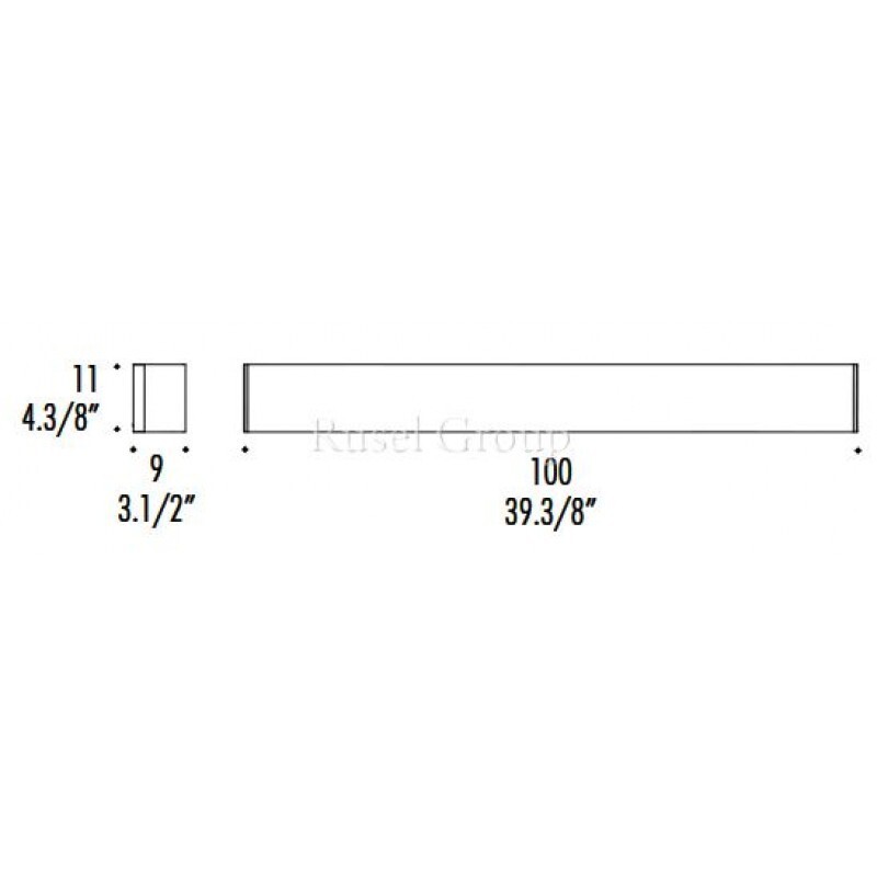 Настенный светильник LEUCOS BLOCK P100