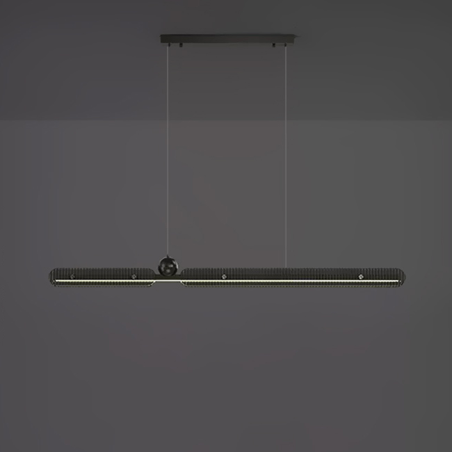 Реечный, рядный светильник CHIFFA B L160 Black by ImperiumLoft