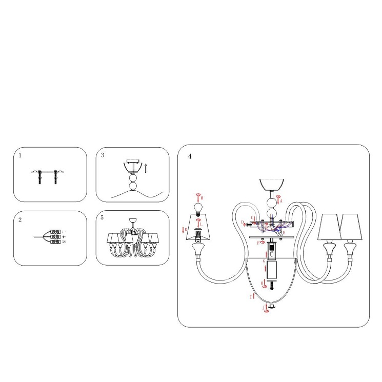Люстра в классическом стиле NAOMI by ImperiumLoft