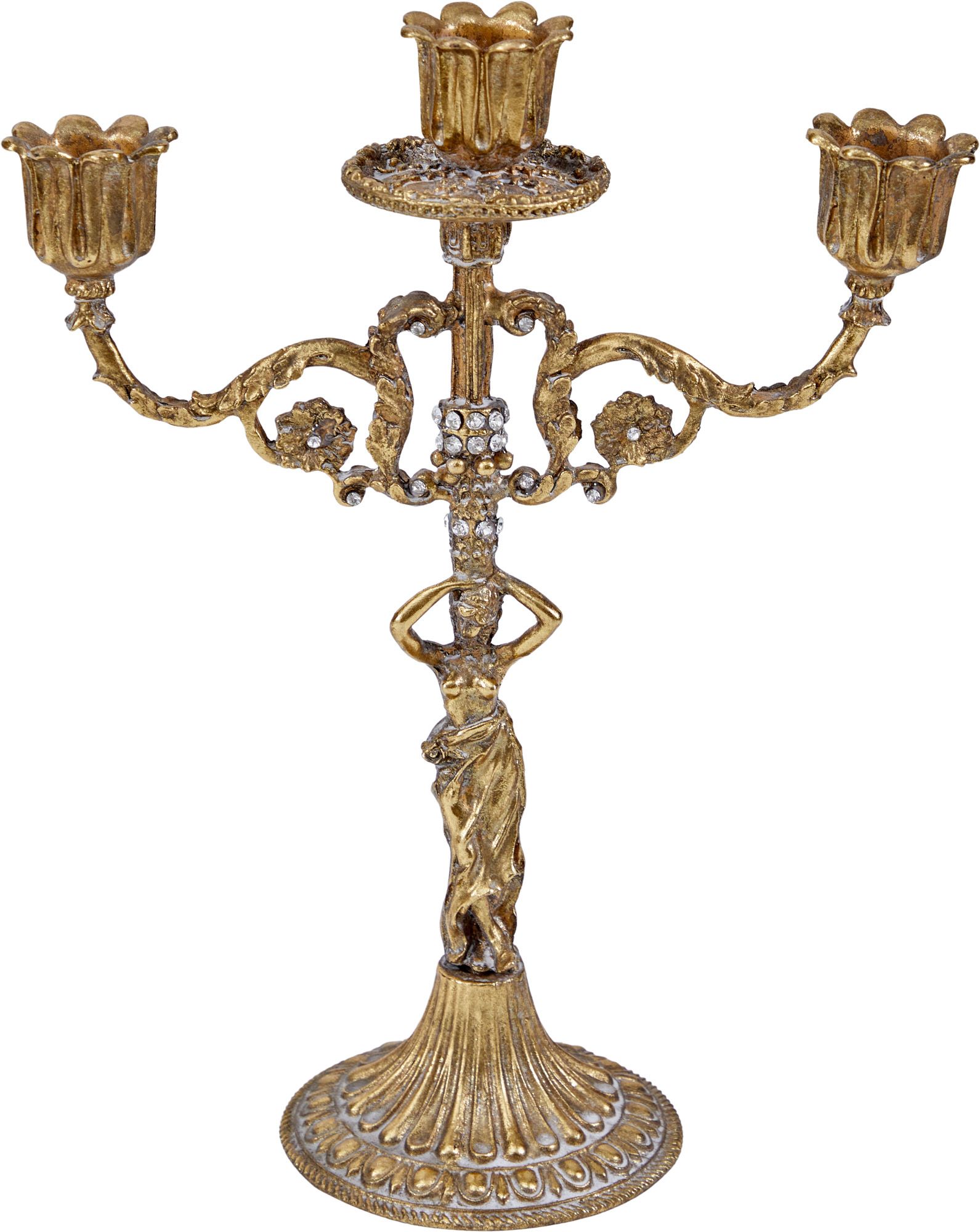 Подсвечник с девушкой Glasar 57-277