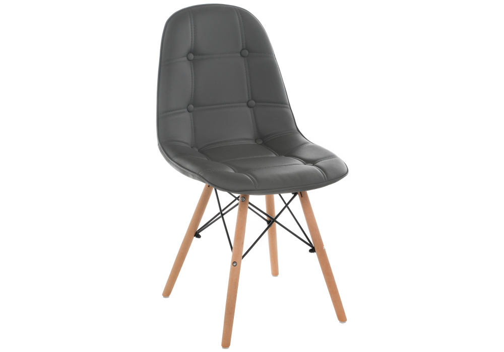 Стул деревянный Woodville Kvadro серый 11733