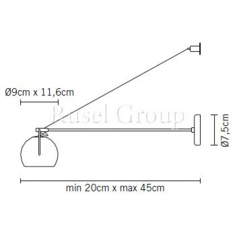 Настенный светильник Fabbian Beluga Colour D57 D03 04