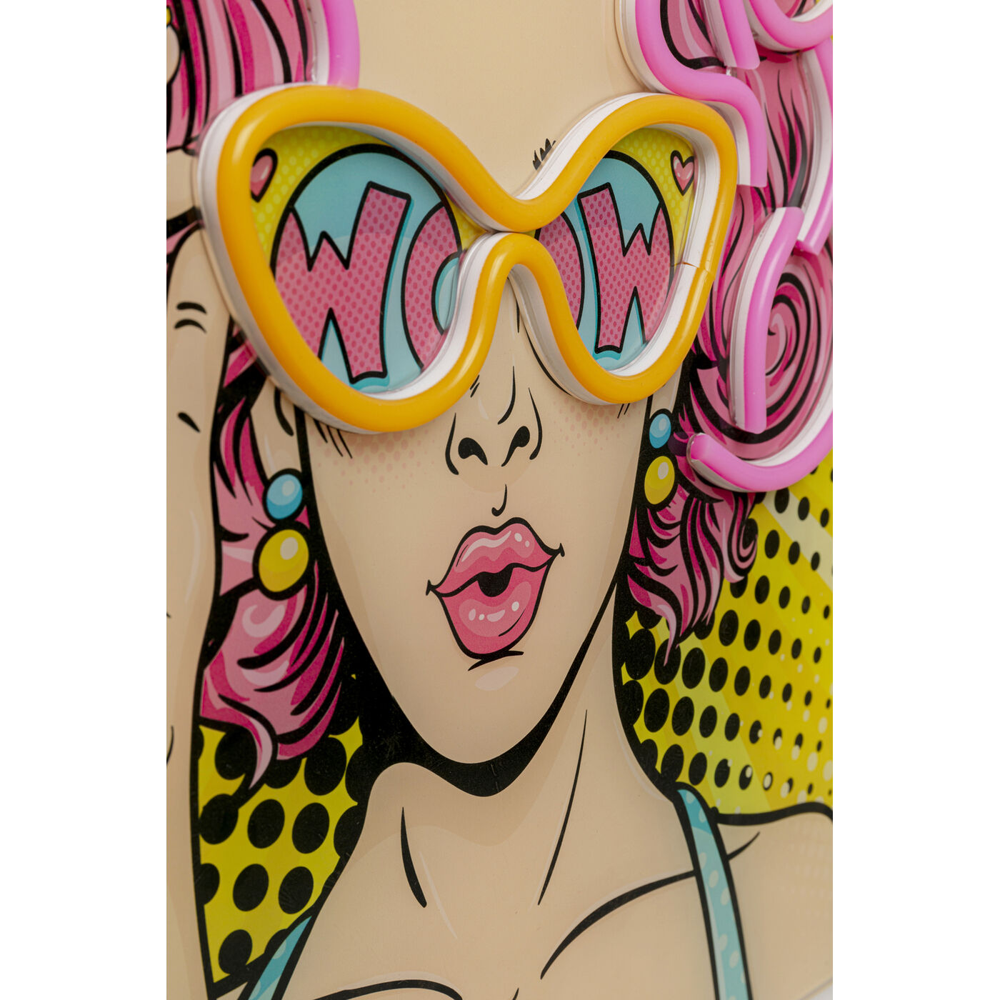 Картина стеклянная Beauty LED 39x39cm KARE 58143