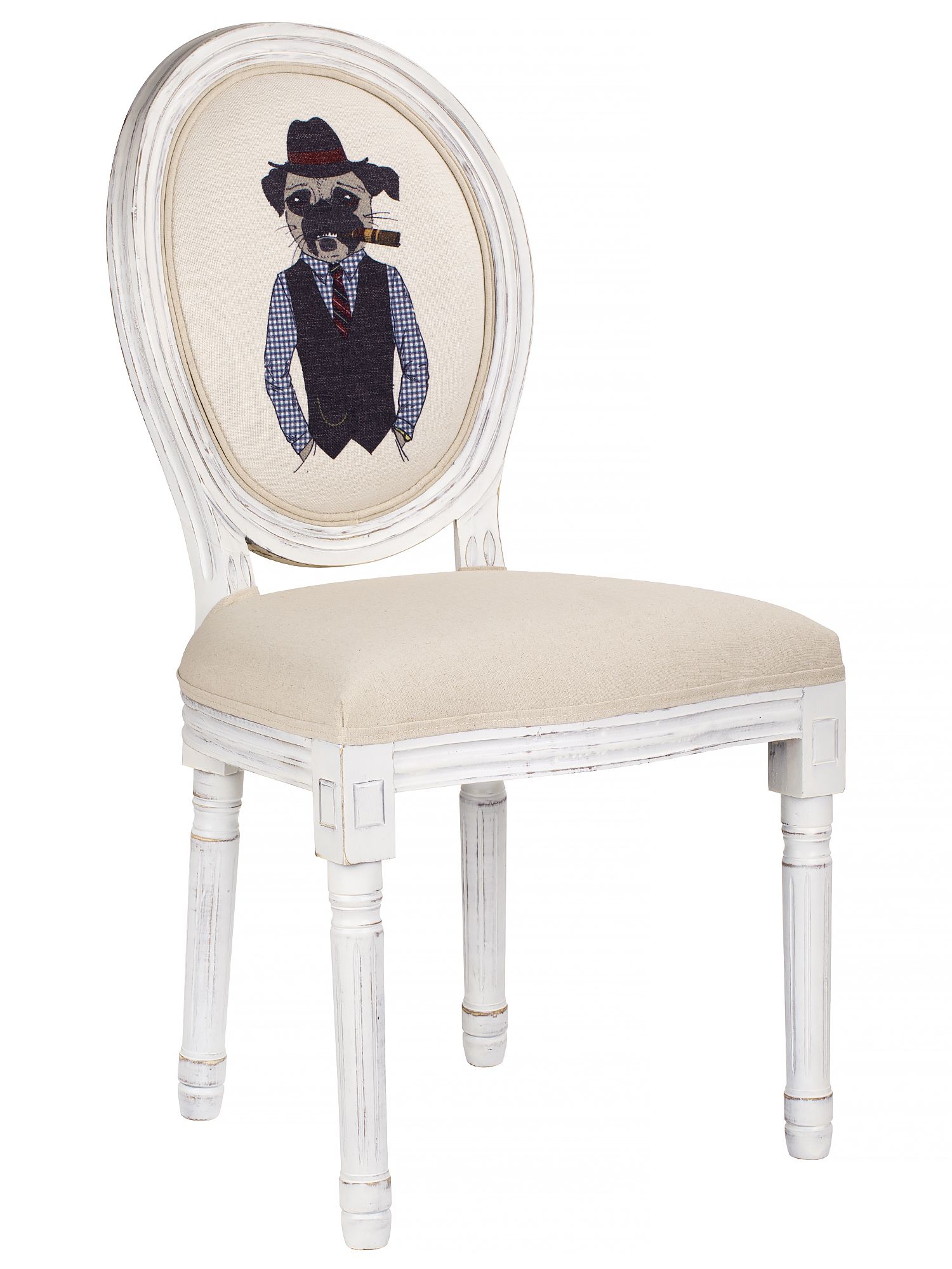 Стул Собака с сигарой Glasar 51-049