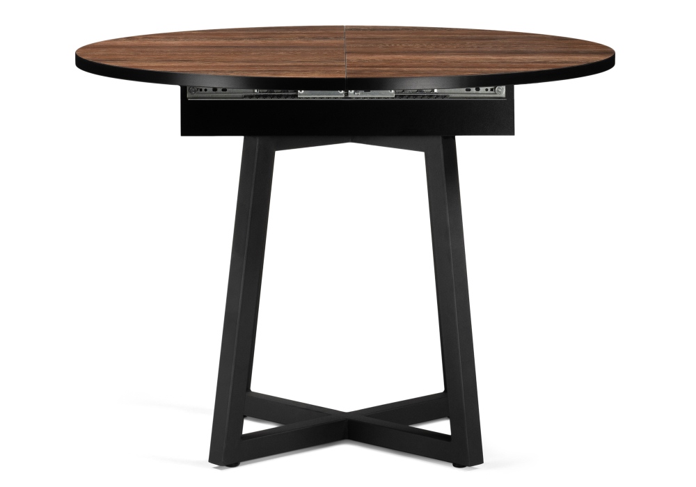 Стол деревянный Woodville Регна дерево / черный 504216