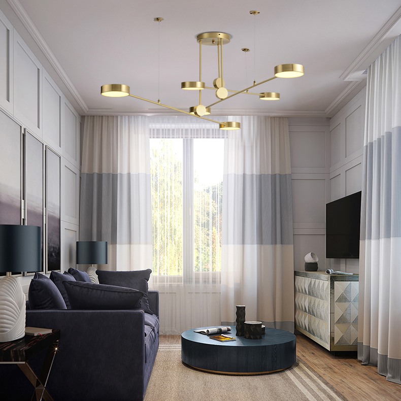 Подвесная люстра TECHNUM LED GOLD by ImperiumLoft