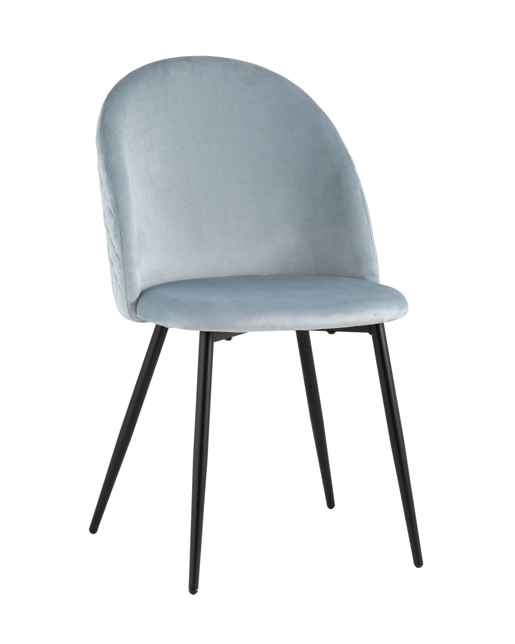 Стул Lilly велюр серо-голубой Stool Group