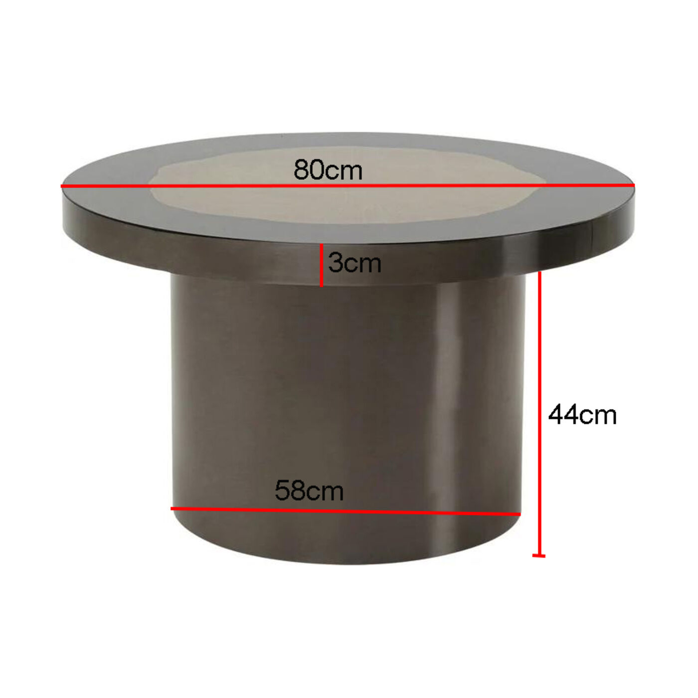 Приставной стол Medallion Ø80cm KARE 70560