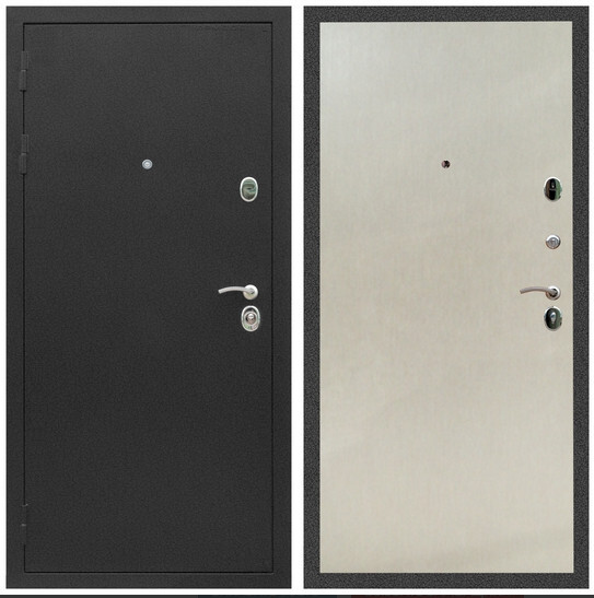 Дверь входная Graf Люкс ТП-70 Черный крокодил / МДФ 6 мм ПЭ Венге светлый