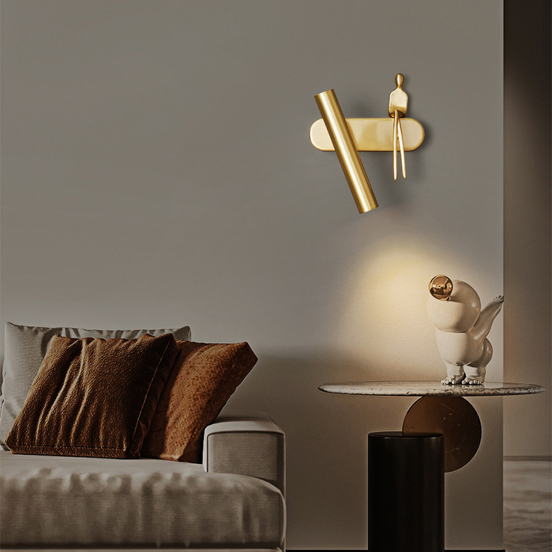 Настенный светильник REMUS Left Brass by ImperiumLoft