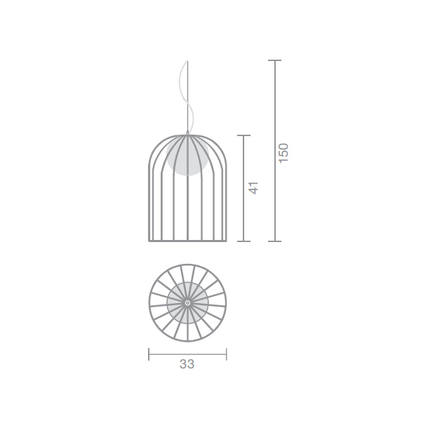 Подвесной светильник Selene Illuminazione Kluvi copper 1094-025