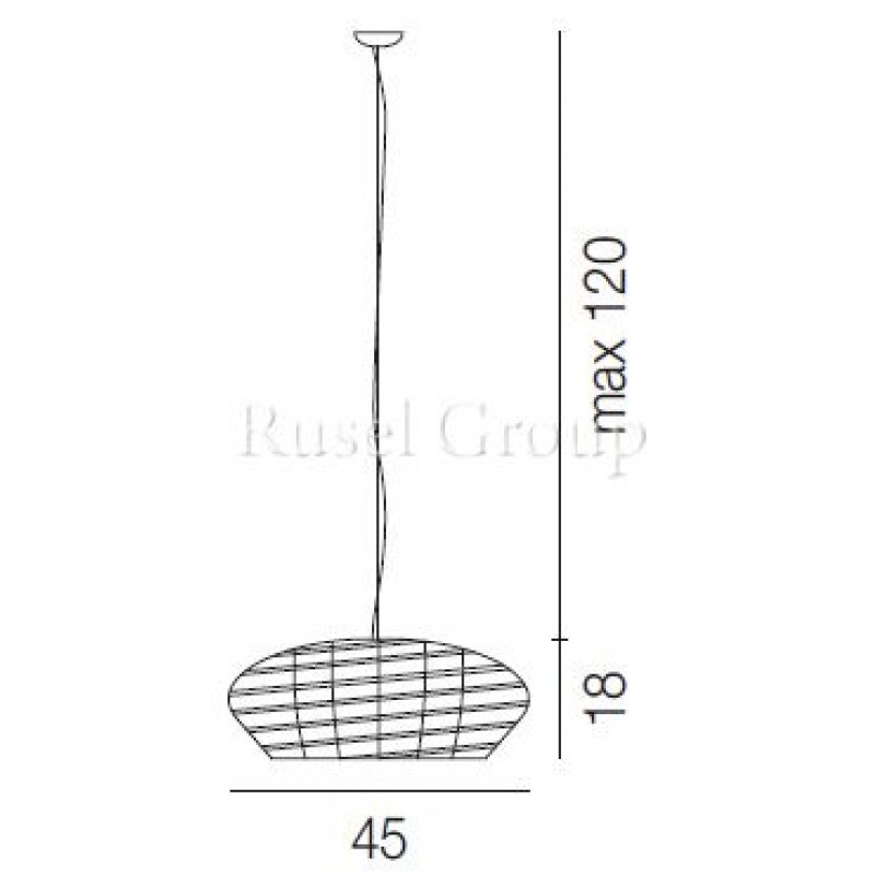 Подвесной светильник Vistosi YUBA SP 45