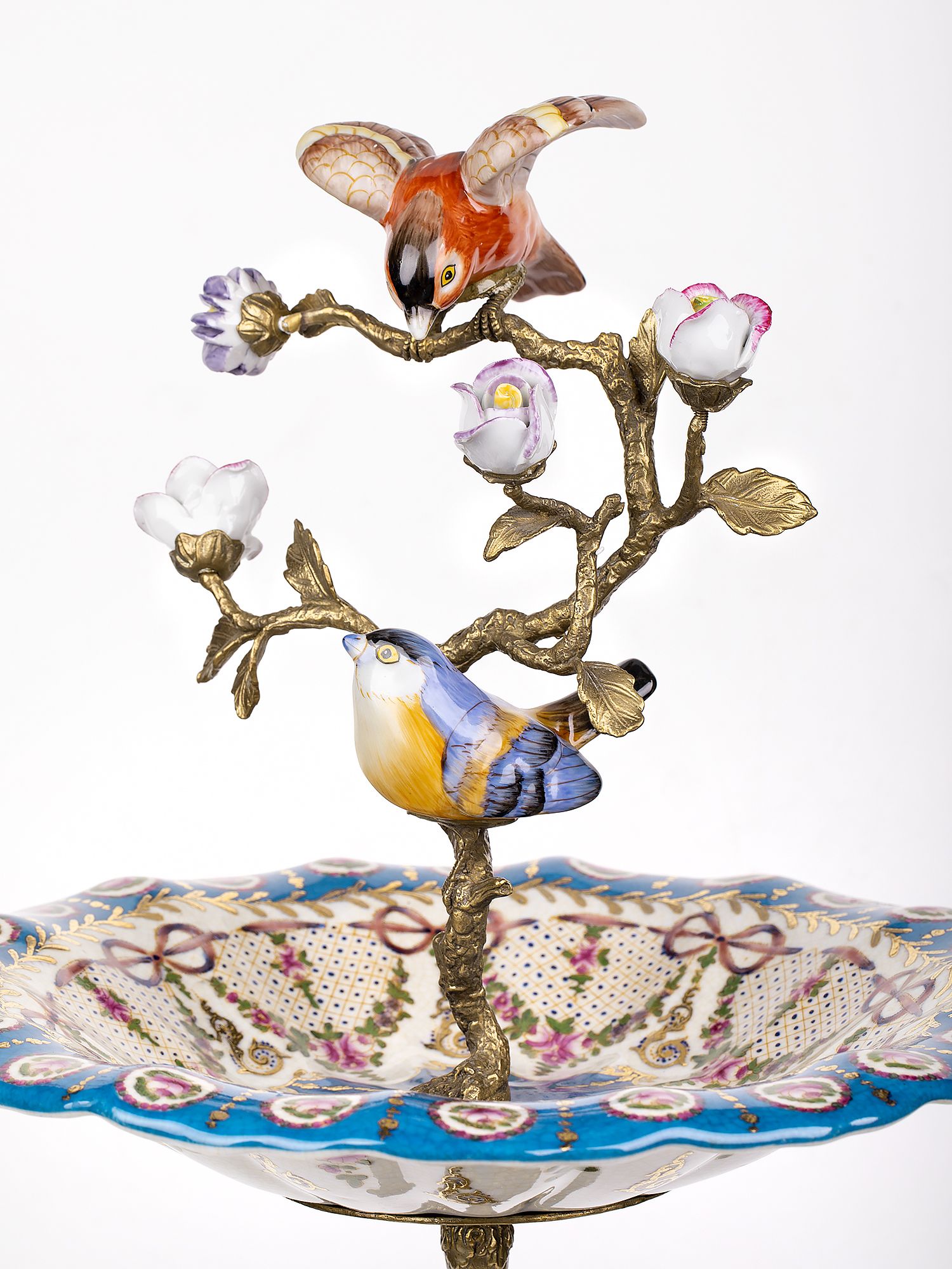 Чаша с птицами Glasar 31G2055/C573KC/NB4106