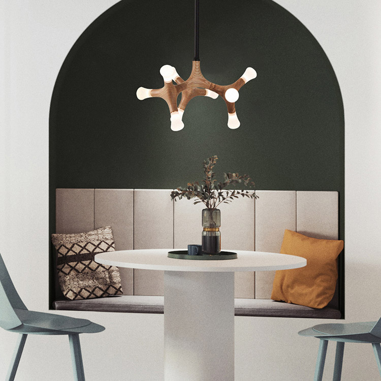 Потолочный светильник SANTANA L18 Dark brown by ImperiumLoft