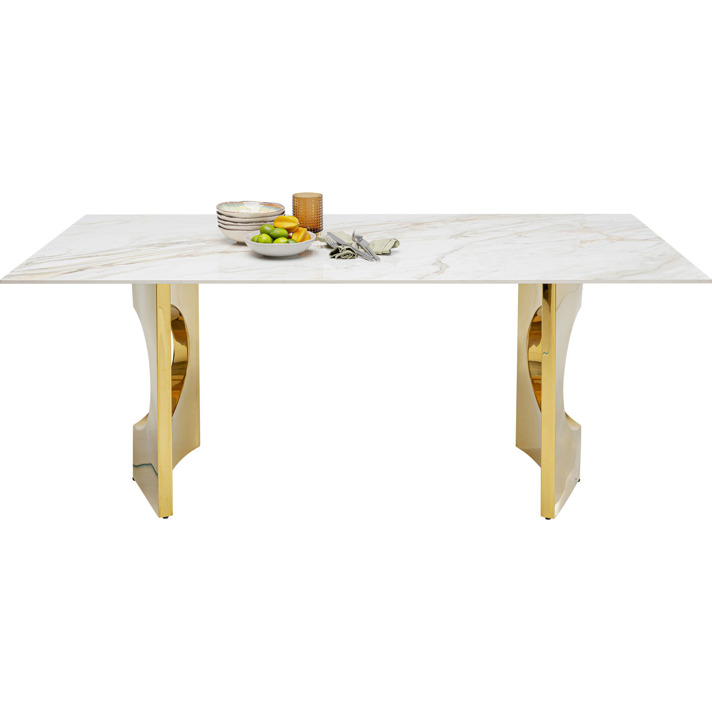 Стол обеденный Eternity Oho Gold Ceramic KARE 87335