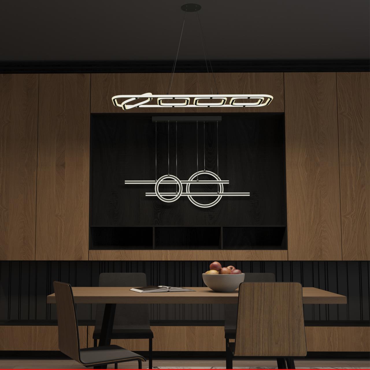 Светильник подвесной светодиодный диммируемый, в комплекте беспроводной пульт ДУ, длина провода 2м Novotech 359185